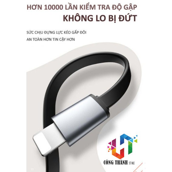 [Hàng Chính Hãng] Cáp sạc điện thoại, truyền dữ liệu điện thoại 3 in 1 X6