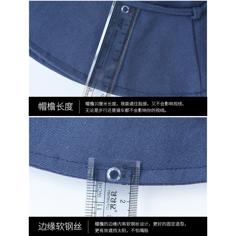 Nón Tai Bèo Vải Lanh Cotton Màu Sắc Đơn Giản Phong Cách Nhật Bản