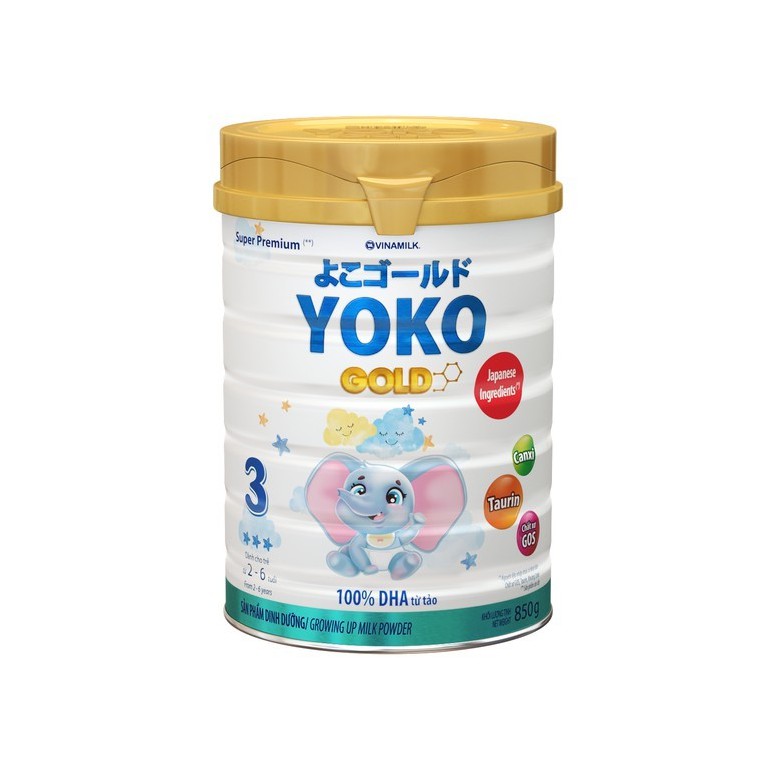 Sữa bột VINAMILK YOKO GOLD 3 hộp thiếc 850g