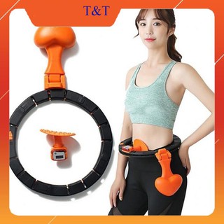 Vòng lắc eo thông minh có đồng hồ đếm số vòng giảm gấp 3 lần, vòng đánh mỡ bụng thon gọn bụng