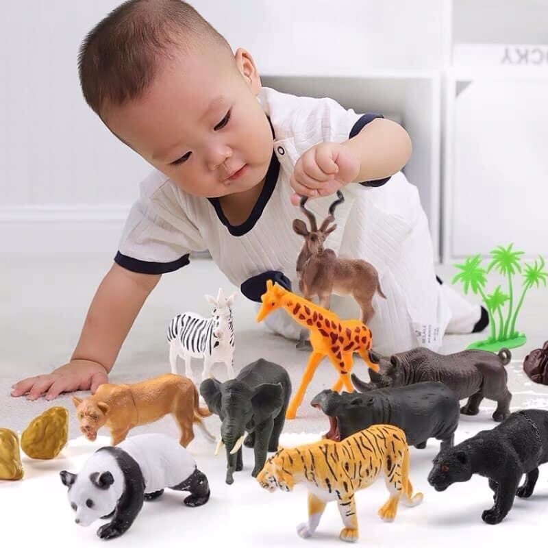 Bộ đồ chơi Mô Hình Khủng Long 58 Chi Tiết Công Viên Hoang Dã