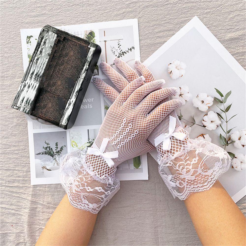 BORAG Găng Tay Lưới Hở Ngón Gợi Cảm