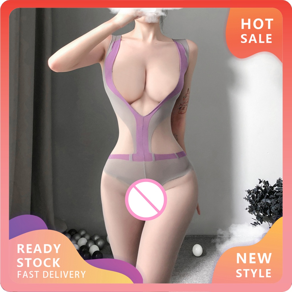 Bộ Đồ Ngủ Liền Thân Không Tay Trong Suốt Gợi Cảm Cho Nữ | BigBuy360 - bigbuy360.vn