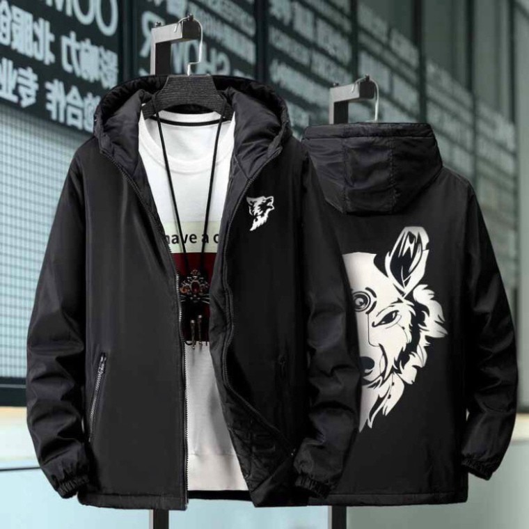 Áo Khoác Dù Nam Nữ Sói phản quang