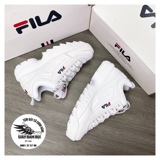 Giày thể thao Fila Disruptor 2 màu trắng, đế nâng chiều cao