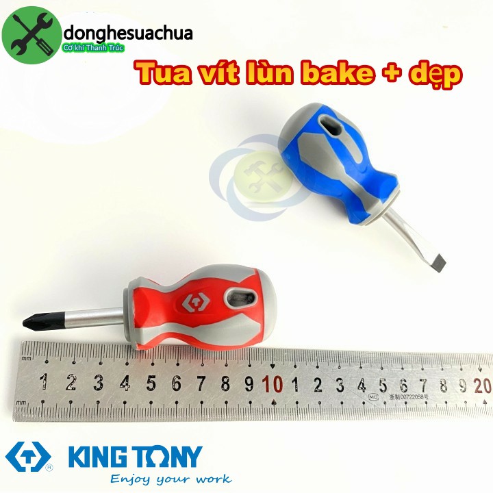 Tua vít dẹp kingtony 14226514 và bake lùn kingtony 14210214