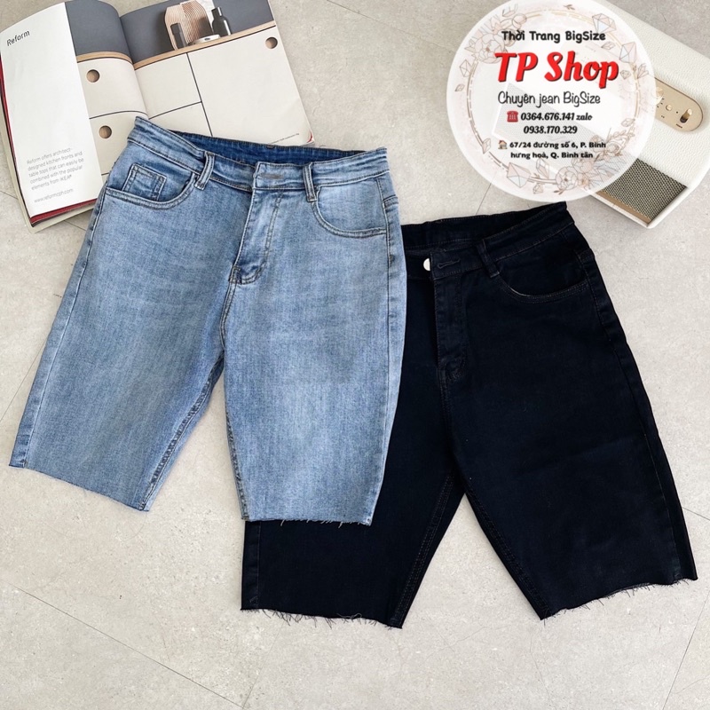 Quần ngố lửng bigsize 60-85kg vải co giãn 4 chiều