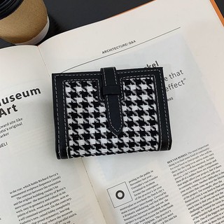 ✨Houndstooth✨Ví Đựng Thẻ Siêu Mỏng Họa Tiết Houndstooth Độc Đáo