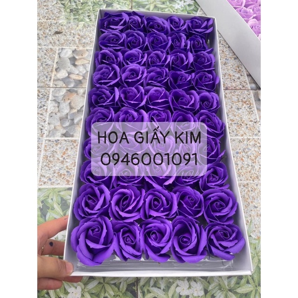 Đầu bông hoa hồng sáp 3 lớp đẹp hàng chuẩn loại 1