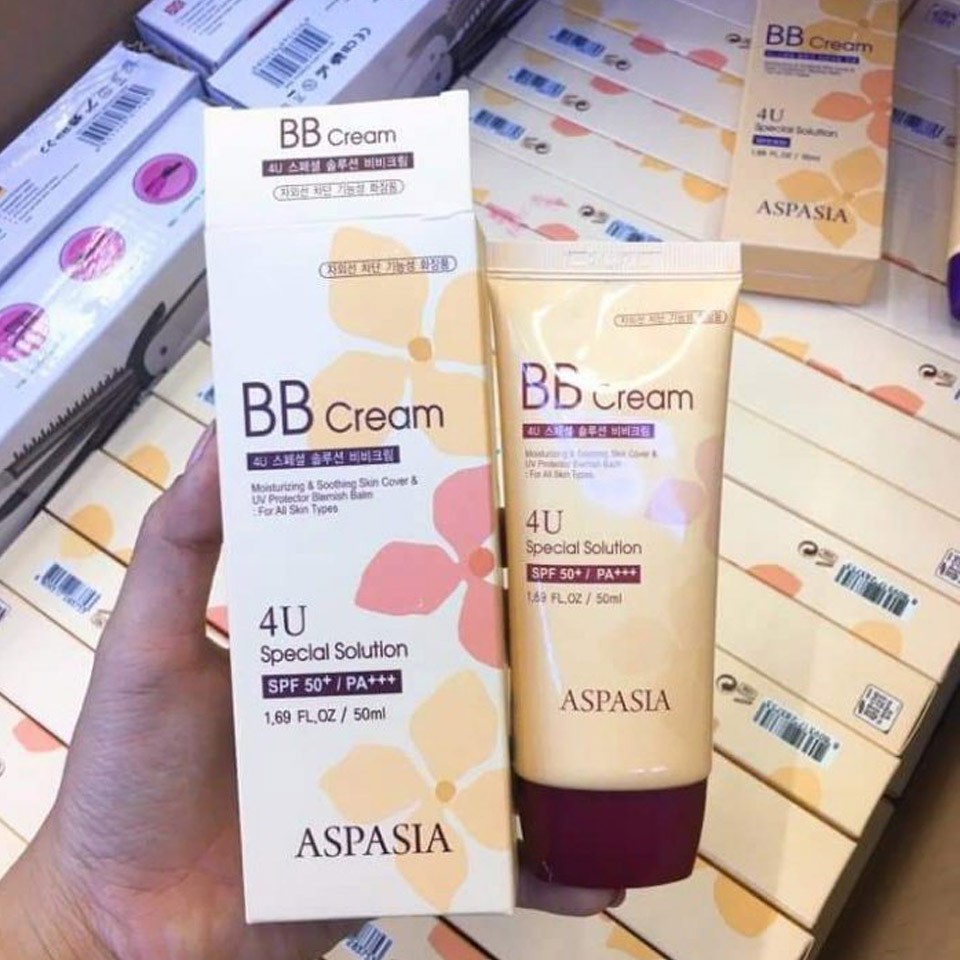 Kem nền Aspasia BB Cream 4U Special Solution SPF50 Pa+++ chính hãng Hàn Quốc