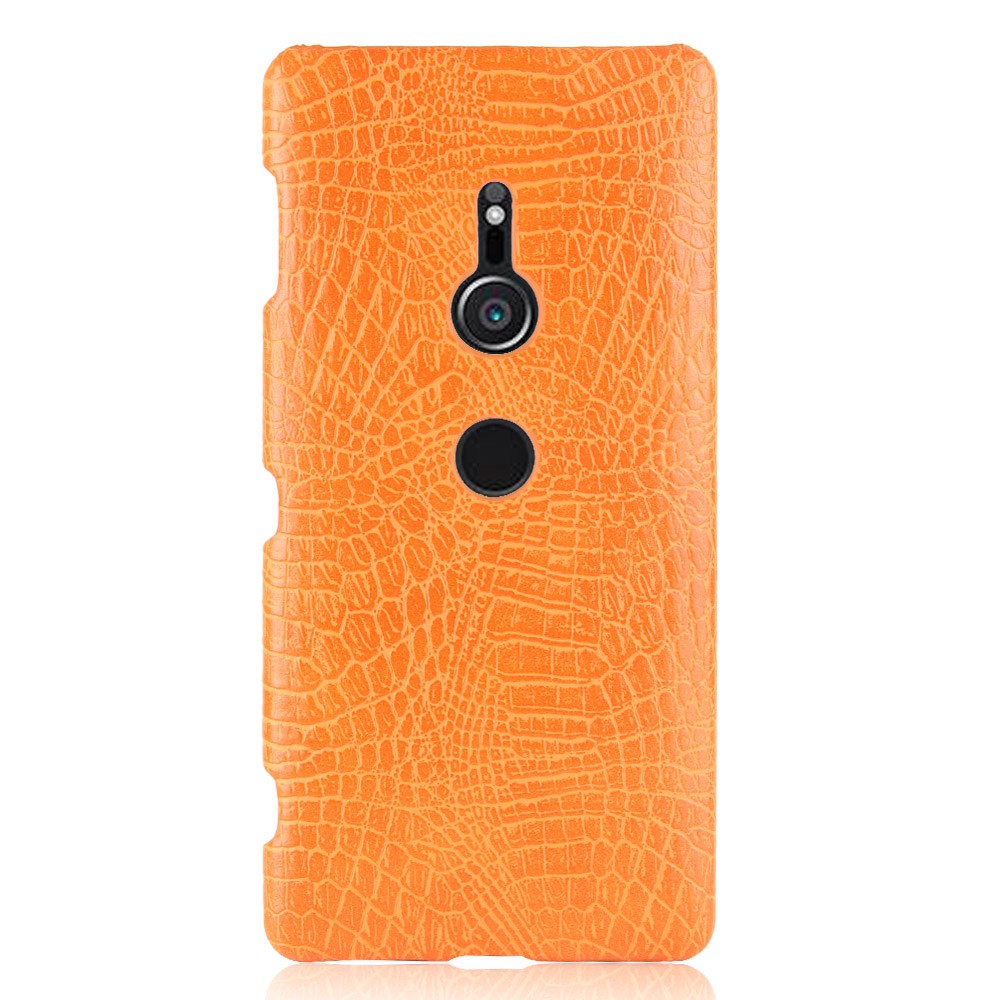 Ốp điện thoại da PU họa tiết da cá sấu phong cách retro sang trọng cho Sony Xperia XZ2