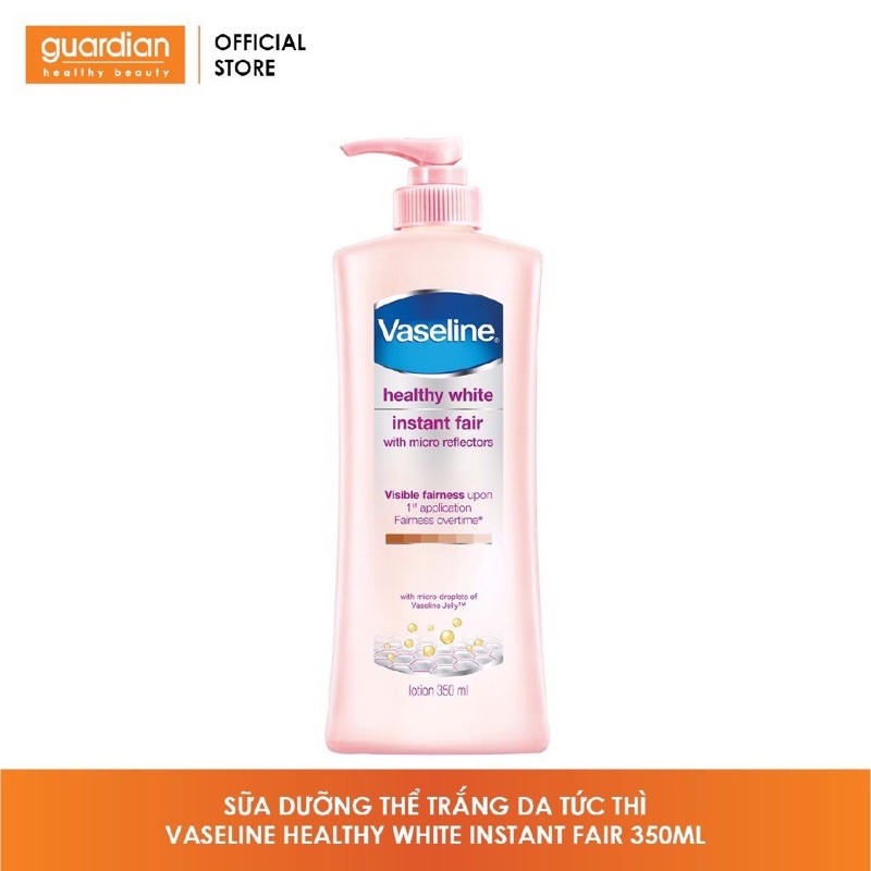 Sữa dưỡng thể Vaseline Healthy White trắng da 350ml