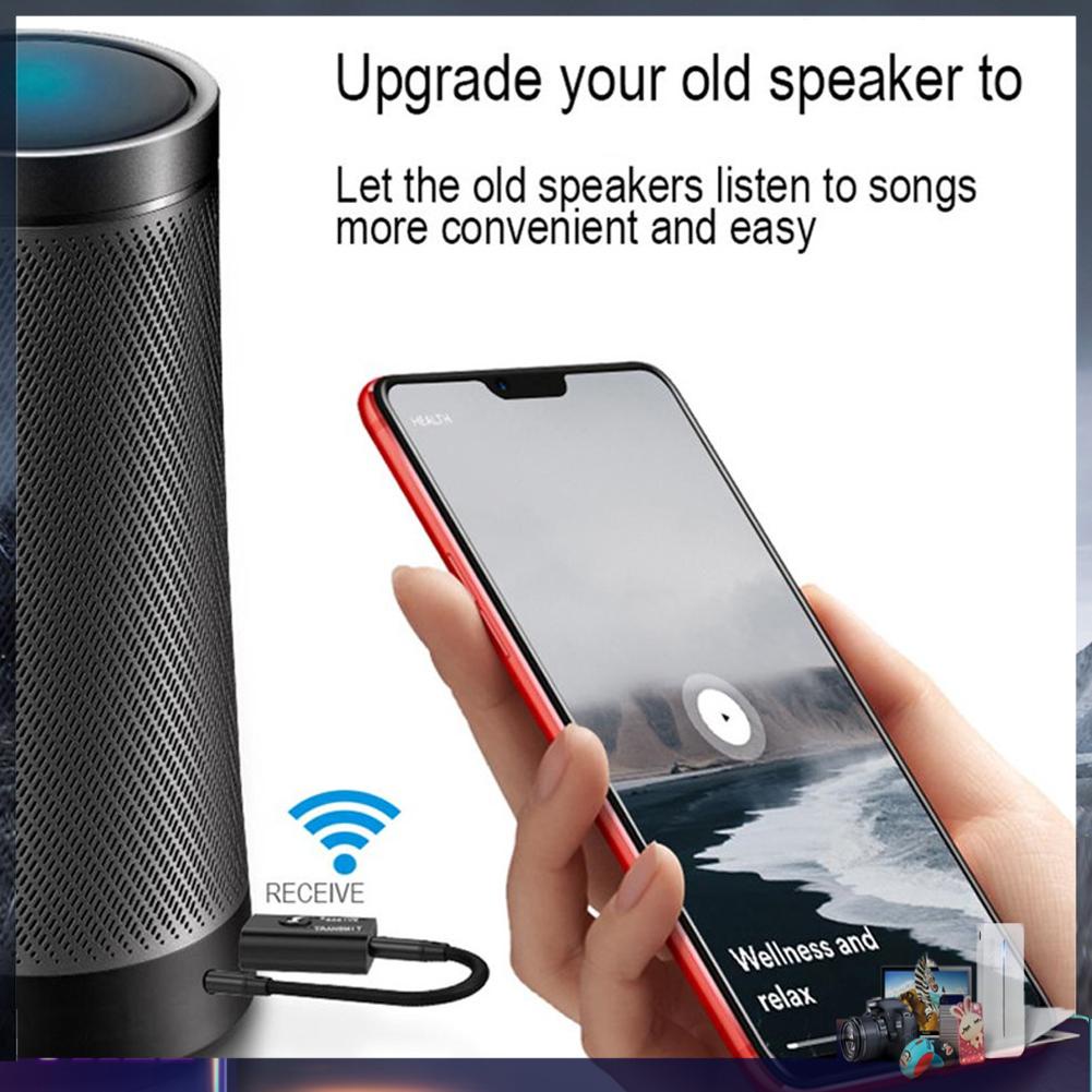 Thiết bị nhận truyền âm thanh Bluetooth 5.0+EDR TR6 USB cho xe hơi TV PC