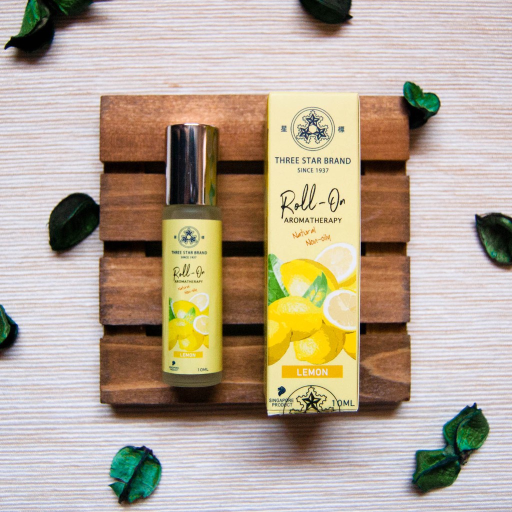 Dầu gió bi lăn Three Star - chính hãng Singapore