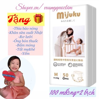 [ Combo 100 miếng] Tã / Bỉm Quần MIJUKU Xuất Nhật Cao Cấp Chính Hãng Đủ Size M100 / L100 / XXL100 / XXXL100