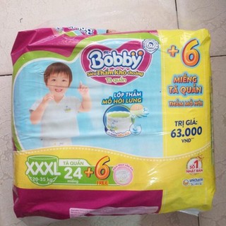 [LỰA CHỌN QUÀ] Tã Quần Bobby XXXL24 MIẾNG