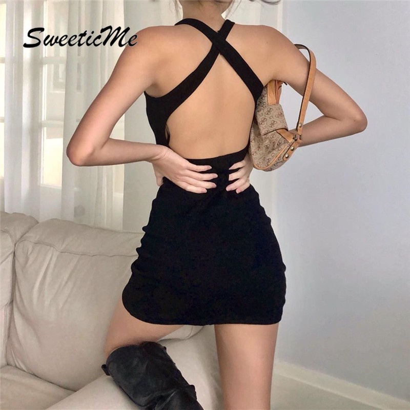 Đầm Dáng Ôm Màu Trơn Thiết Kế Mới Gợi Cảm Cho Nữ
