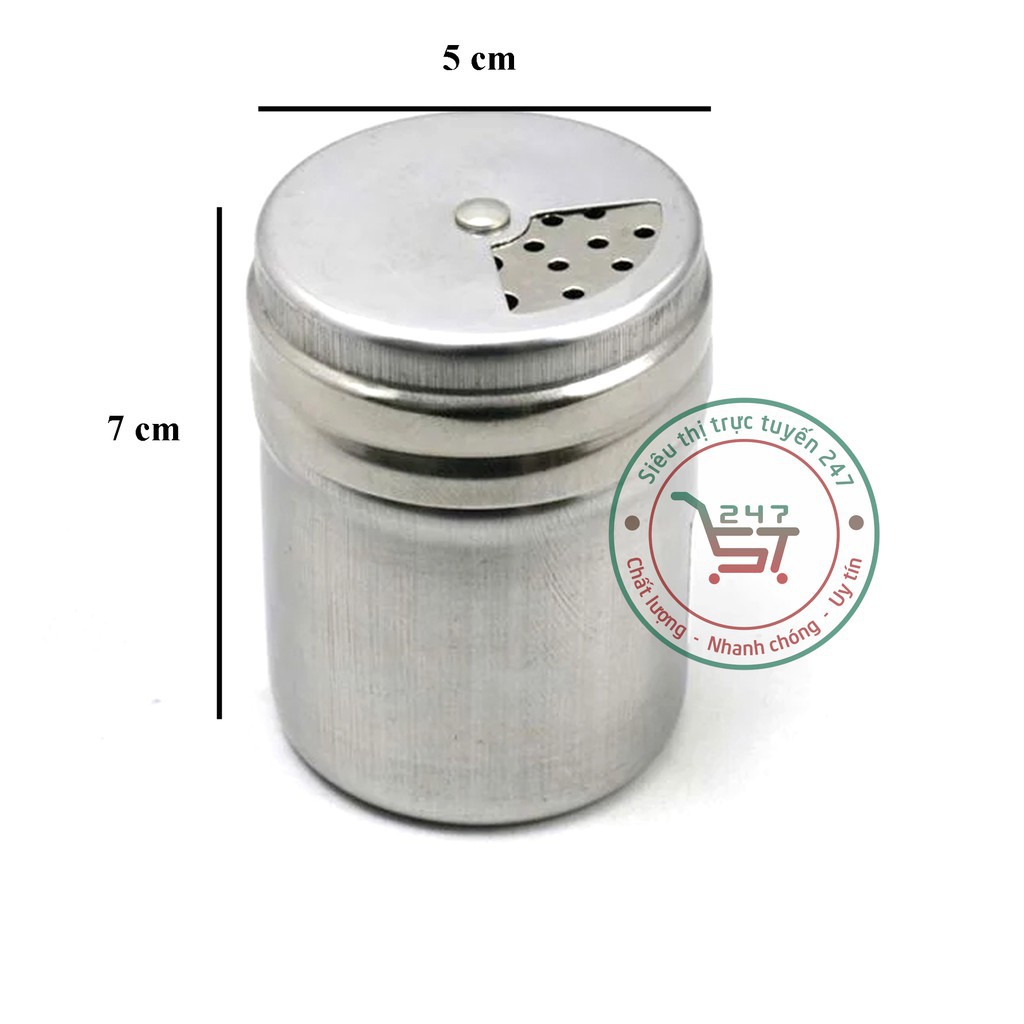 Rắc gia vị inox bền đẹp sáng bóng