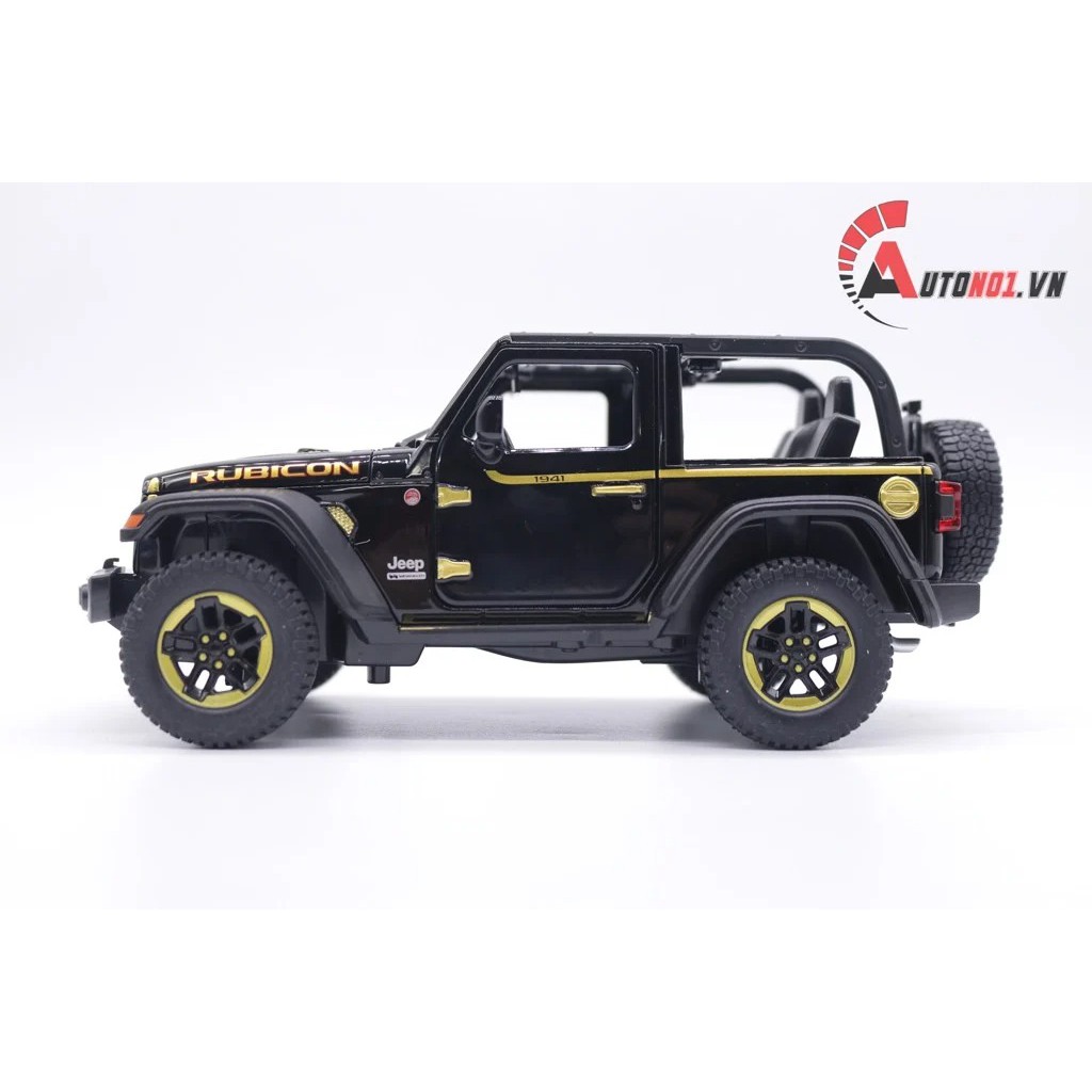 MÔ HÌNH XE JEEP RUBICON MUI TRẦN BLACK 1:20 7565