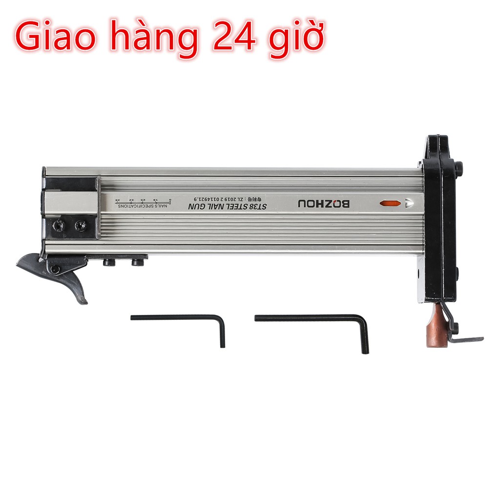 Hướng dẫn sử dụng Súng bắn đinh bằng thép Xi măng Máy đóng đinh dây Khe cắm Thiết bị đóng đinh Máy đóng đinh để trang tr