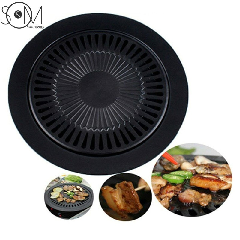 Chảo Nướng Thịt Bbq Bằng Sắt Chống Dính Có Thể Tháo Rời