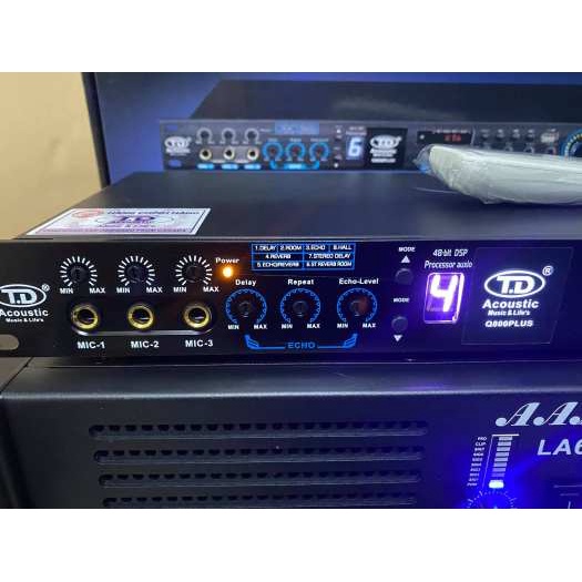 Vang Lai Số TD Q800 Plus 2021 Có Điều Khiển(Có Reverb)(Tặng 2 Dây CANON): 8 Chế Độ Hát .,BLUETOOTH,USB,OPTICAL,AV