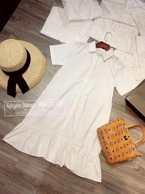 [ Mã FAMAYWA2 giảm 10K đơn 50K] [DuyKhuongShop] Váy sơ mi trắng | BigBuy360 - bigbuy360.vn