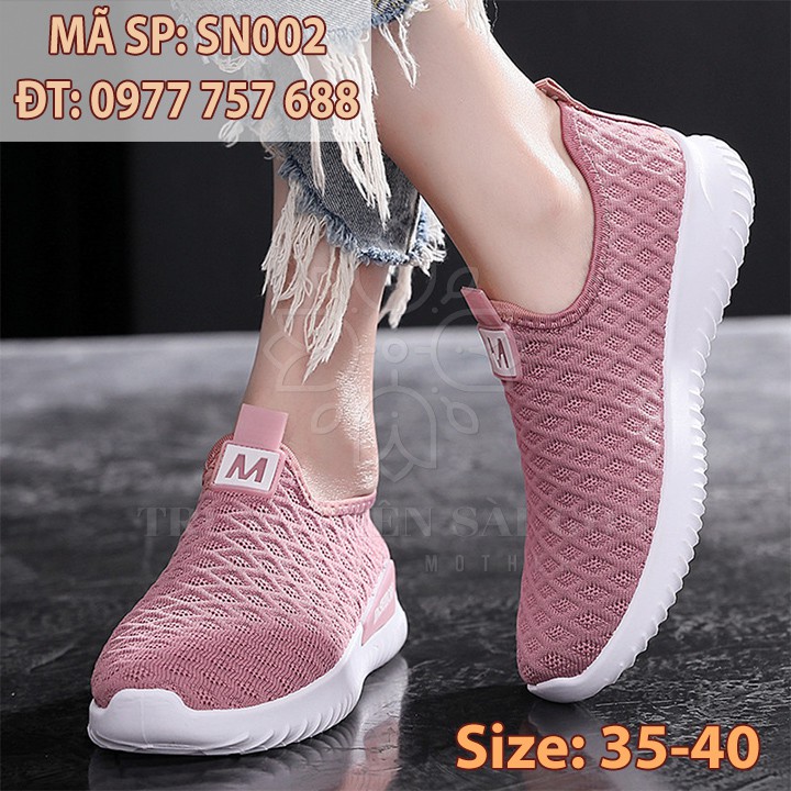 Giày mọi giày đi bộ ngoại cỡ êm chân cho mẹ trung niên u50 u60 size 40 SN002