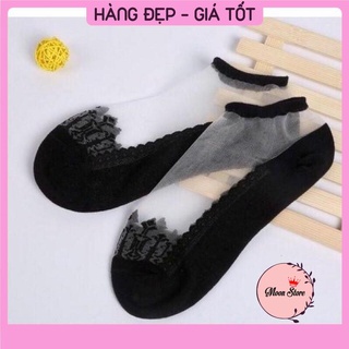 Tất vớ hài nữ ren lưới công chúa phong cách Hàn Quốc