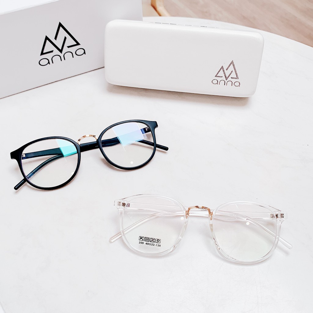 Gọng kính mắt thời trang nữ ANNA nam nữ dáng tròn gọng nhựa dẻo 170HQ003 | BigBuy360 - bigbuy360.vn