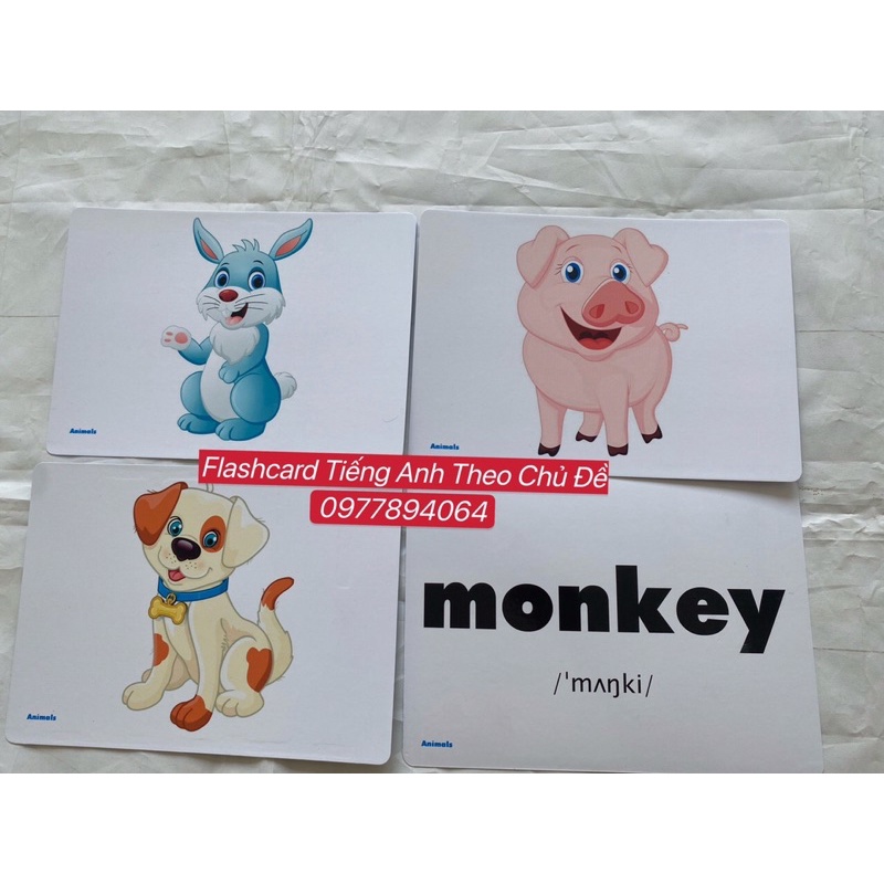 Flashcard 10 chủ đề cho các bé mầm non-Thẻ Tiếng Anh theo chủ đề