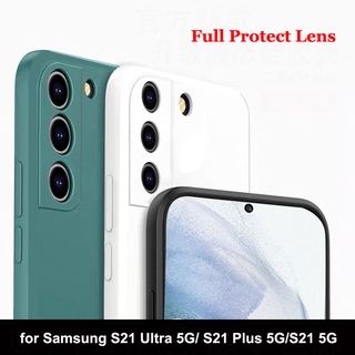 Ốp Điện Thoại Silicone Dẻo Vuông Bảo Vệ Camera Cho Samsung Galaxy S21 Ultra S21 Plus S21 5G S20Ultra Note20 A42 A32 5G
