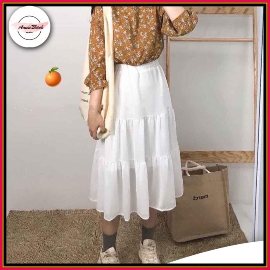 [Mã  ANUI20 hoàn 20k xu đơn 0đ] Chân Váy Nữ 🦋 Chân váy Vintage 2 lớp Siêu Xinh 2 màu 🦋 AB | BigBuy360 - bigbuy360.vn