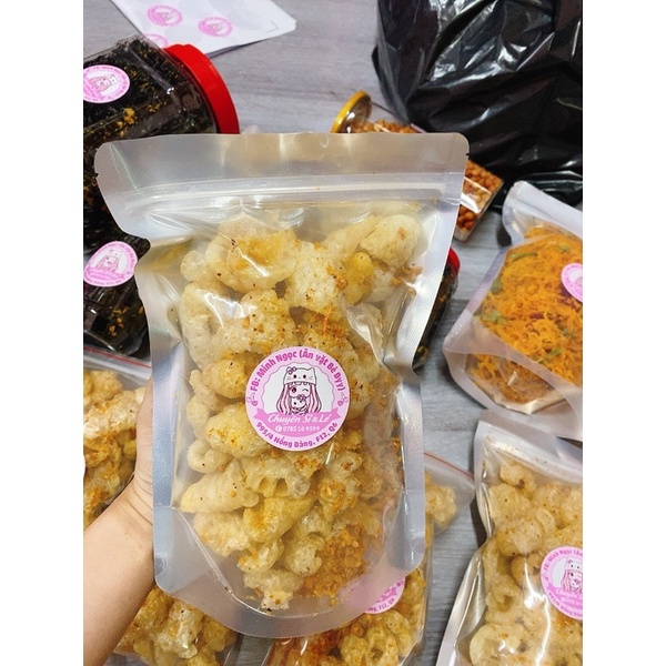 Da Heo Chiên Giòn Lắc Tỏi Túi Zip Trung