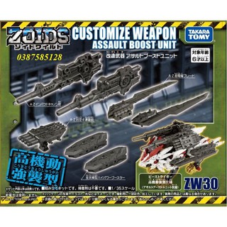 GHÉP HÌNH THÚ VƯƠNG ĐẠI CHIẾN ZOIDS. XUẤT XỨ TAKARATOMY - NHẬT BẢN. BỘ VŨ KHÍ PHỤ KIỆN CHO SẢN PHẨM ZOIDS ZW30 CHIẾN ĐẤU