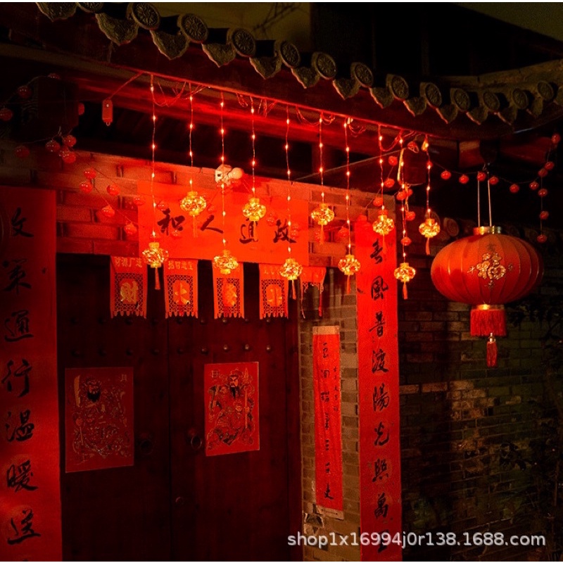 Đèn lồng đỏ trang trí Tết. Đèn decor, trang trí nhà cửa.