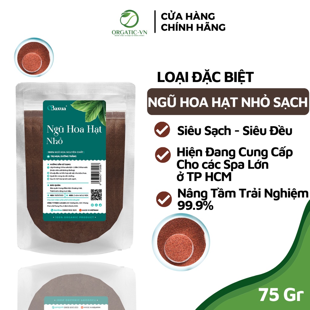 100GR Ngũ hoa hạt nguyên chất Ogatic_vn ( hạt ngũ hoa, hạt đình lịch ) - Handmade