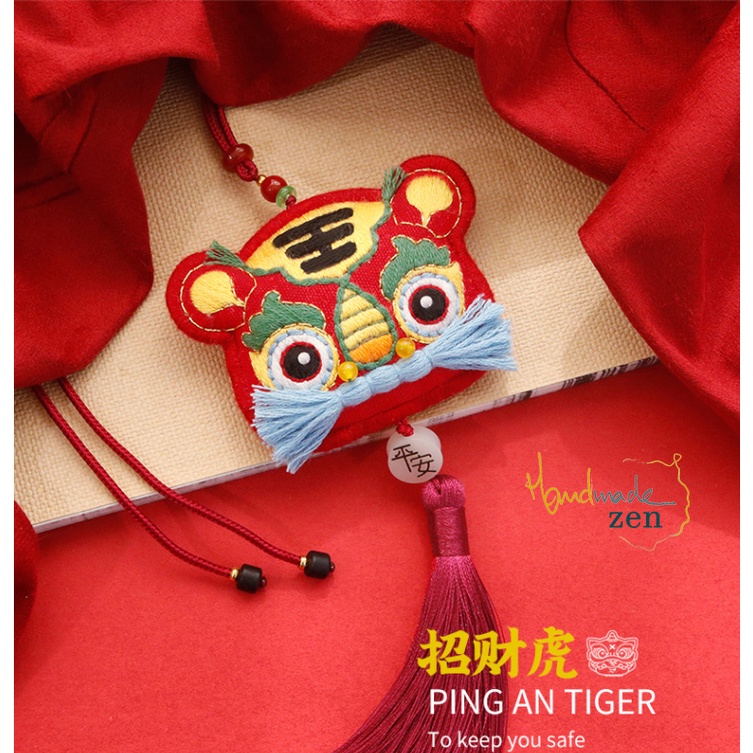 Bộ kit Nguyên Liệu Tự bạn Thêu Túi Thơm Hổ 2022 Omamori May Mắn Bình An - Quà Tặng Handmade DIY - Mie Shop