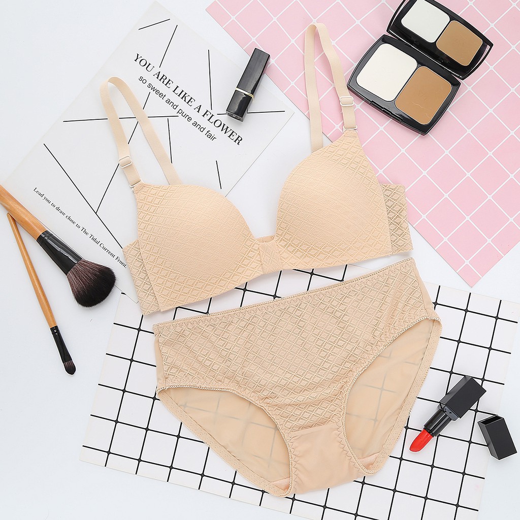 BỘ ĐỒ LÓT NỮ XUẤT NHẬT COTTON KHÔNG GỌNG | BigBuy360 - bigbuy360.vn