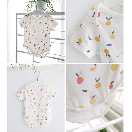 Bodysuit sợi tre [Mom's Nature - Hàn Quốc] (60% sợi tre & 40% cotton) cho bé