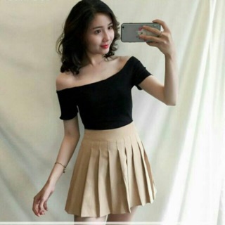 ÁO CROPTOP RỚT VAI VẢI MỊN