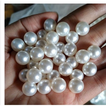 10gam hạt nhựa, hạt châu, hạt bẹt màu kem nhiều size