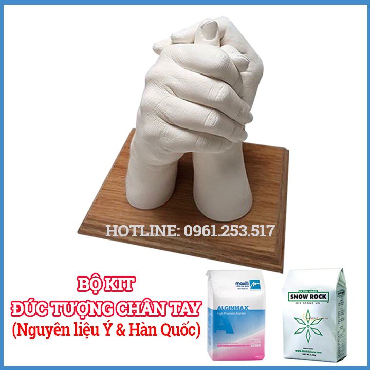 In Dấu Tượng Tay Cho Bé - Đúc Tay Chân 3D - Bột KIT Tự Làm Tại Nhà DIY