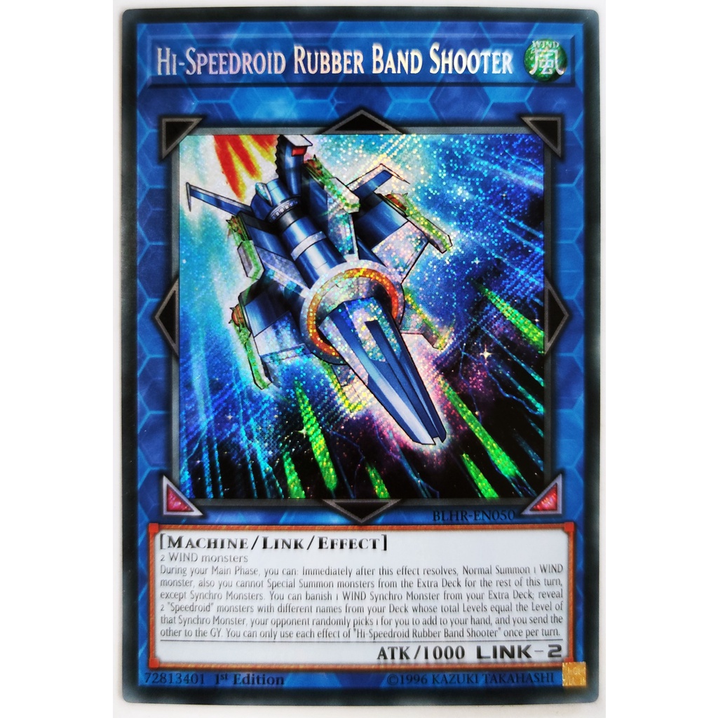 [Thẻ Yugioh] Hi-Speedroid Rubber Band Shooter |EN| Secret Rare (ARC-V)