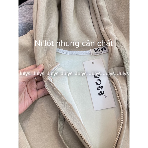 Áo HOODIE zip nỉ lót nhung 37 (ảnh thật shop chụp kèm video) | BigBuy360 - bigbuy360.vn