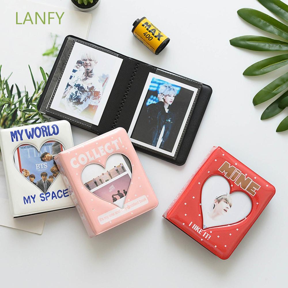 Album Ảnh 3 Inch Bằng Pvc Họa Tiết Hoạt Hình Dễ Thương Giá Đỡ