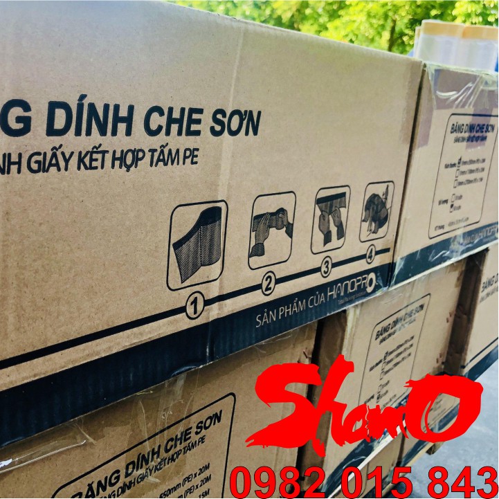 Băng keo 4Au - Băng dính che sơn – Màn che sơn – Băng dính 2 mặt cường lực – Dùng cho sơn ô tô, sơn PU gỗ, sơn nước