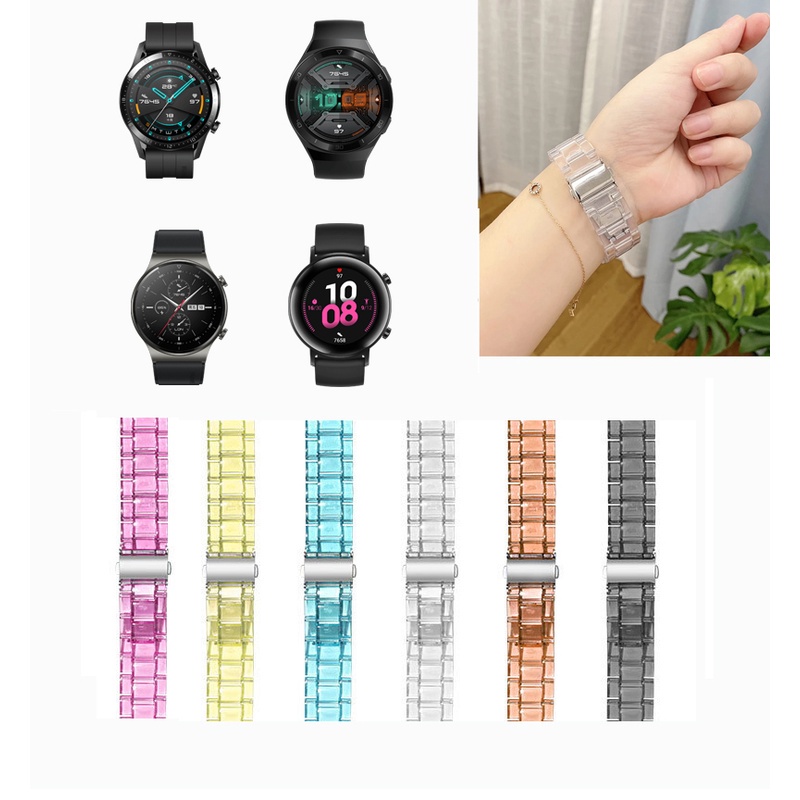 Dây đeo trong suốt độc đáo cho đồng hồ thông minh Huawei Watch Buds GT 2 GT 2e GT2 Pro GT3 SE