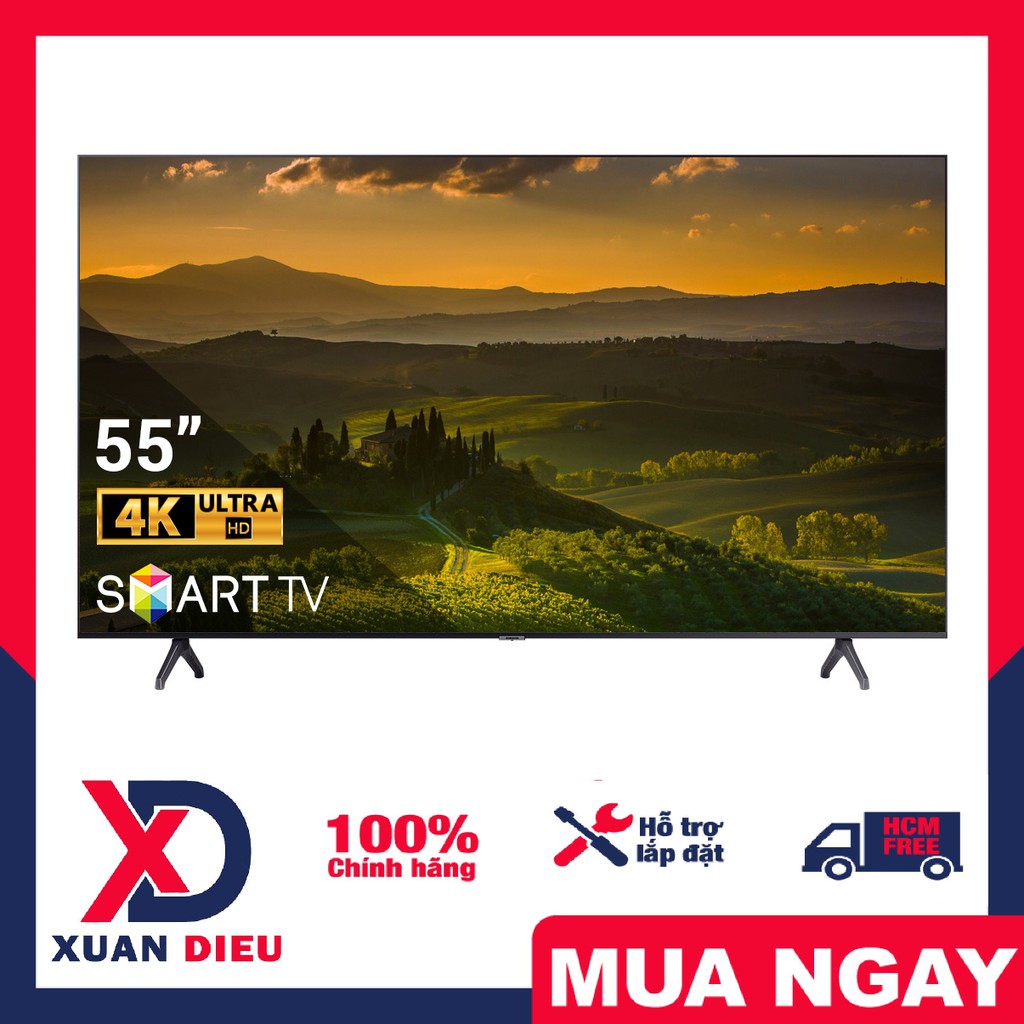 Smart Tivi Samsung 4K 55 inch UA55TU6900  - Thời gian bảo hành 24 Tháng,  Miễn phí vận chuyển HCM