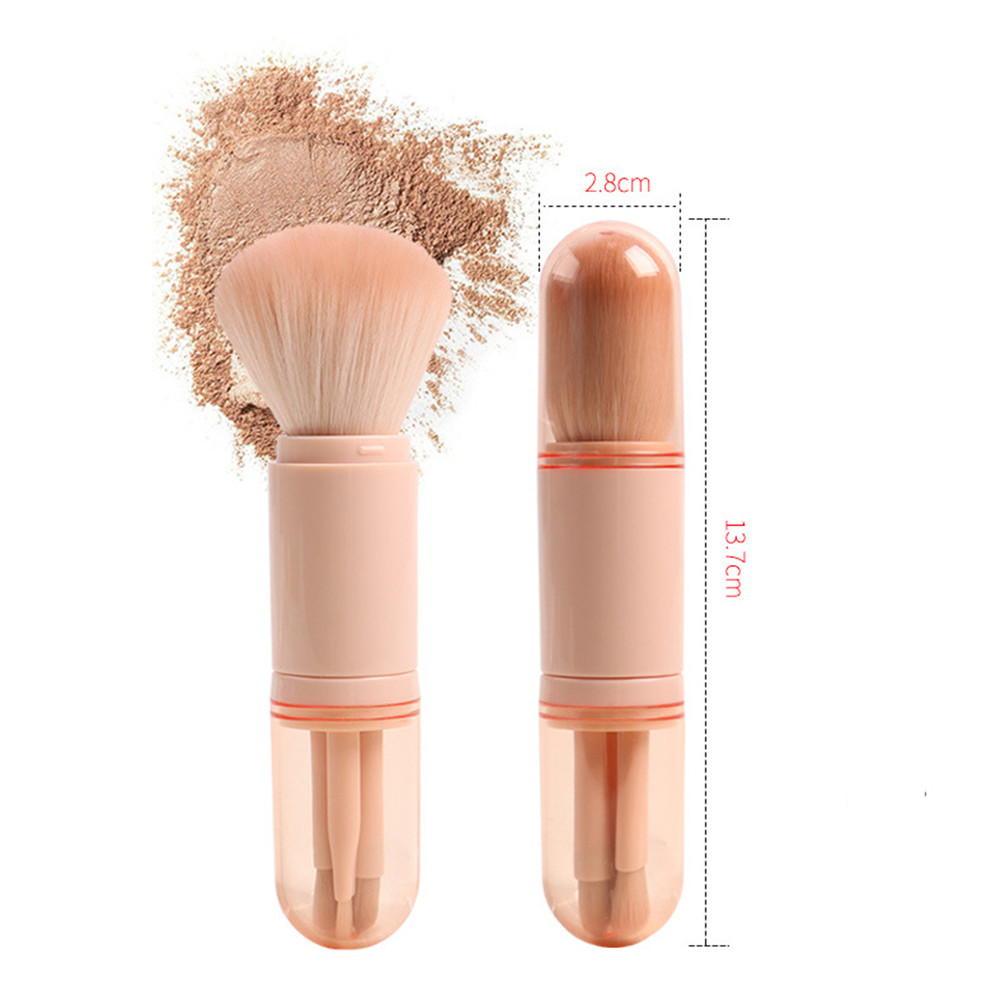 [Hàng mới về] Cọ trang điểm mắt mini thu gọn 4 trong 1 tiện lợi